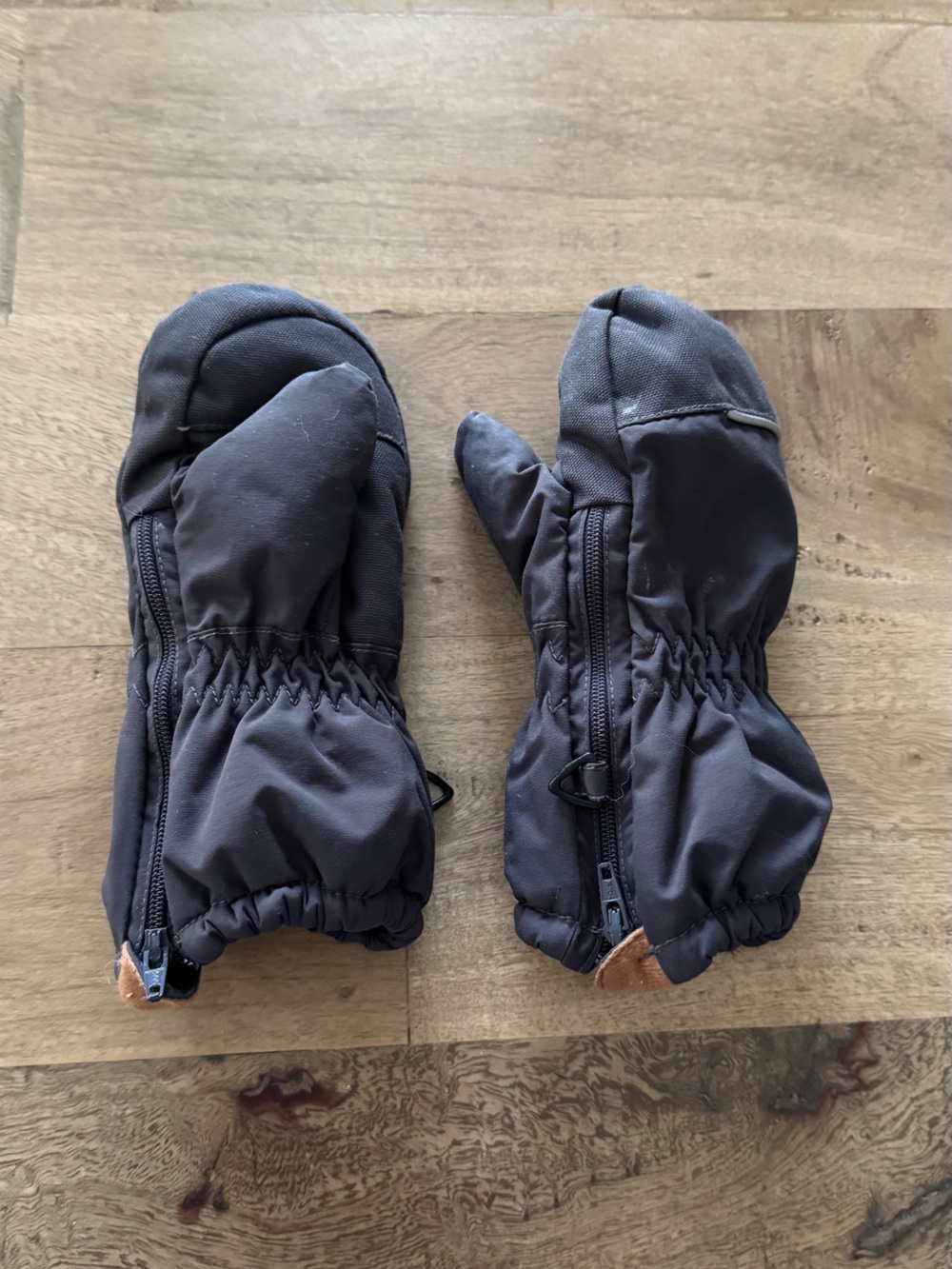 Souris Mini Kids baby Black Winter Mittens